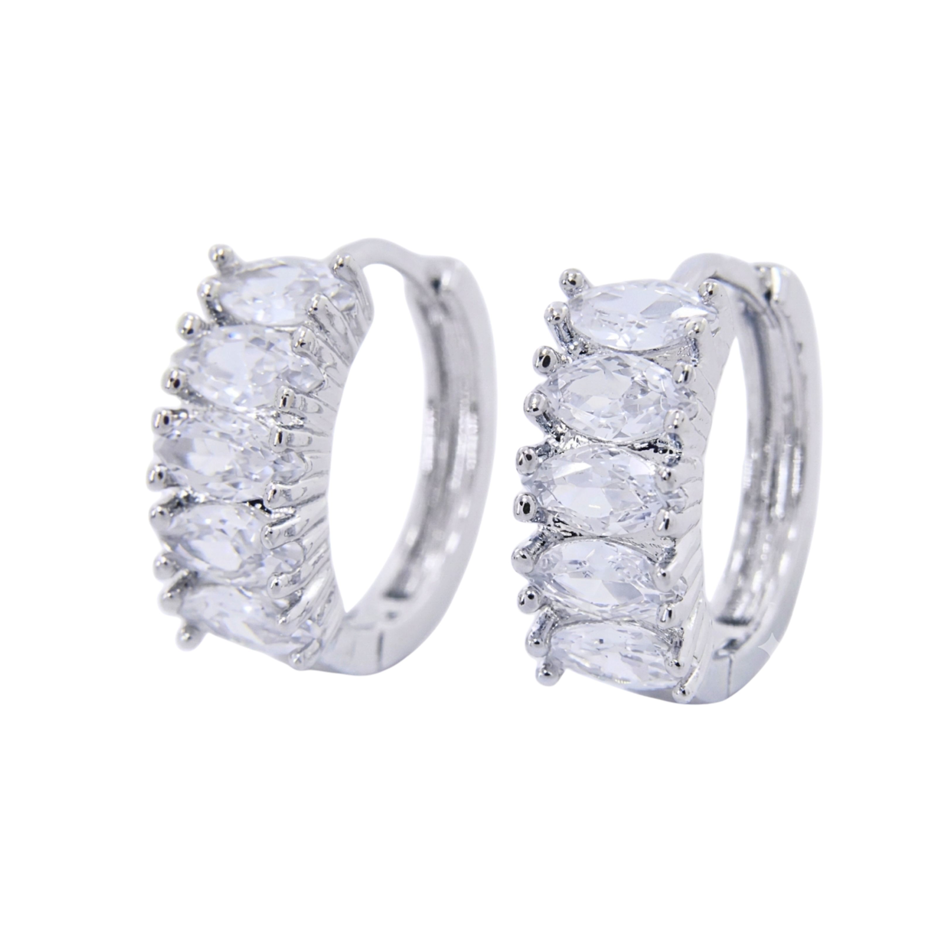 ARETES LV ZIRCONIA OVALADA