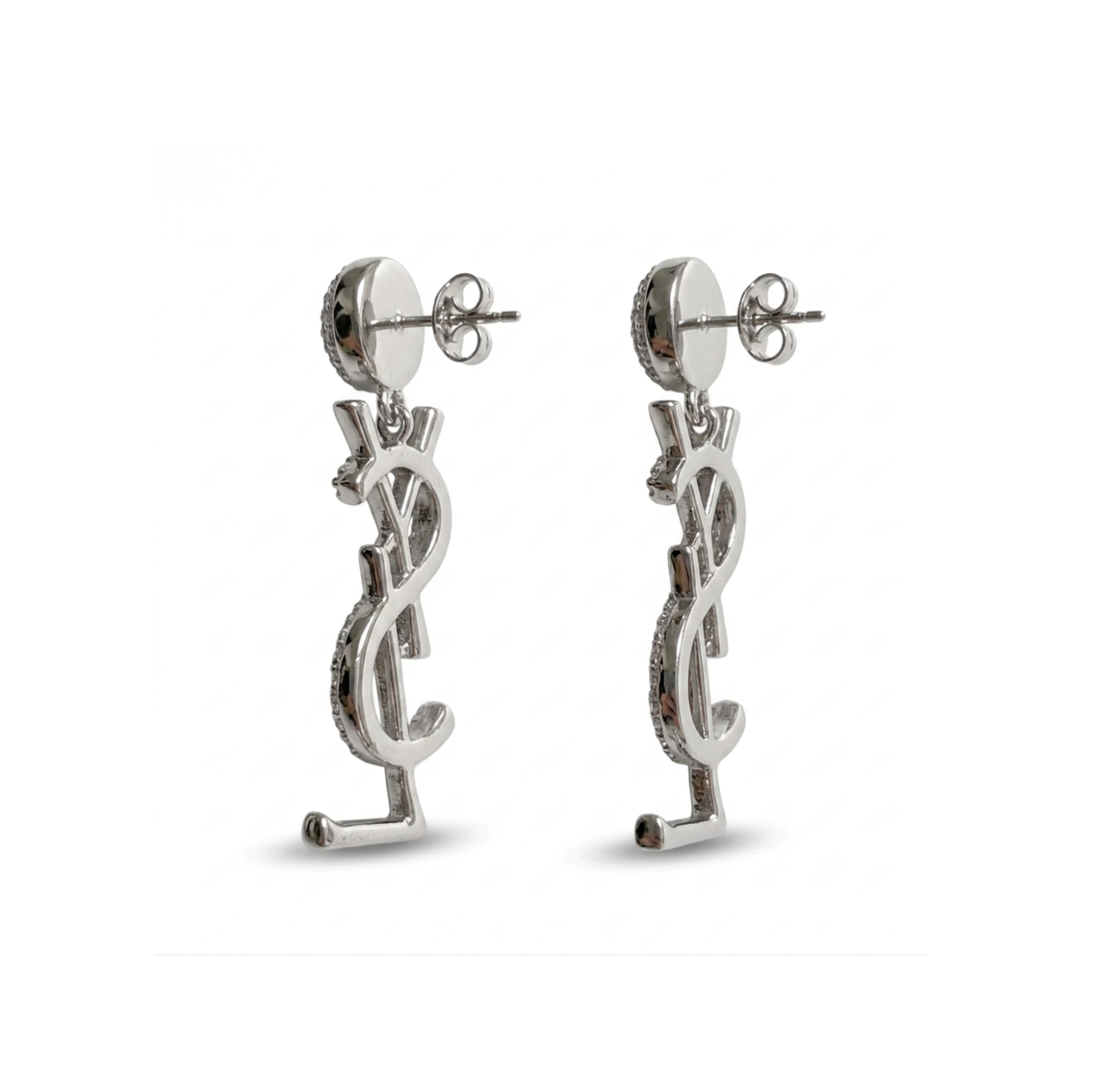 ARETES YSL CON ZIRCONIAS CUBICAS