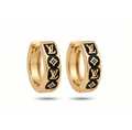 ARETES LV BAÑO DE ORO 18K