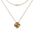 COLLAR TREBOL BAÑO DE ORO 18K 50 CM