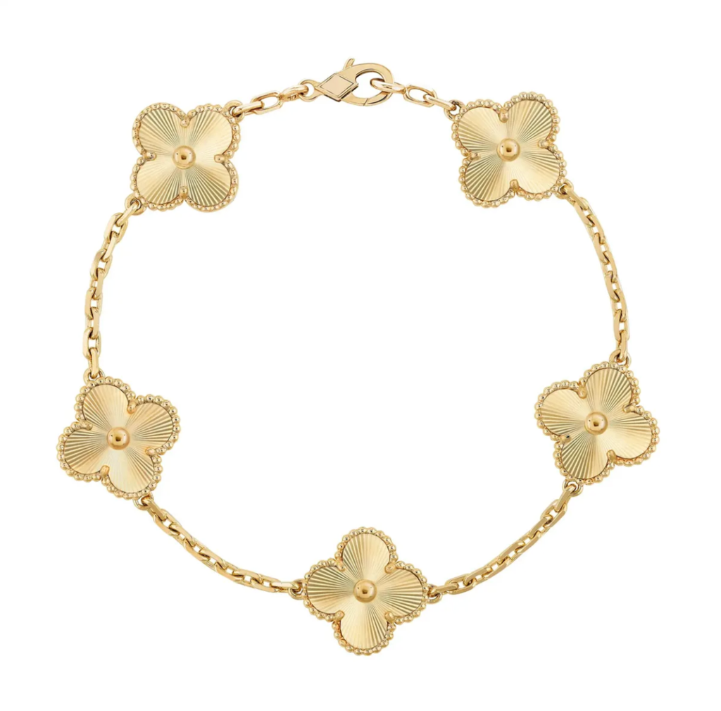 PULSERA TREBOL GOLD BAÑO DE ORO 18K
