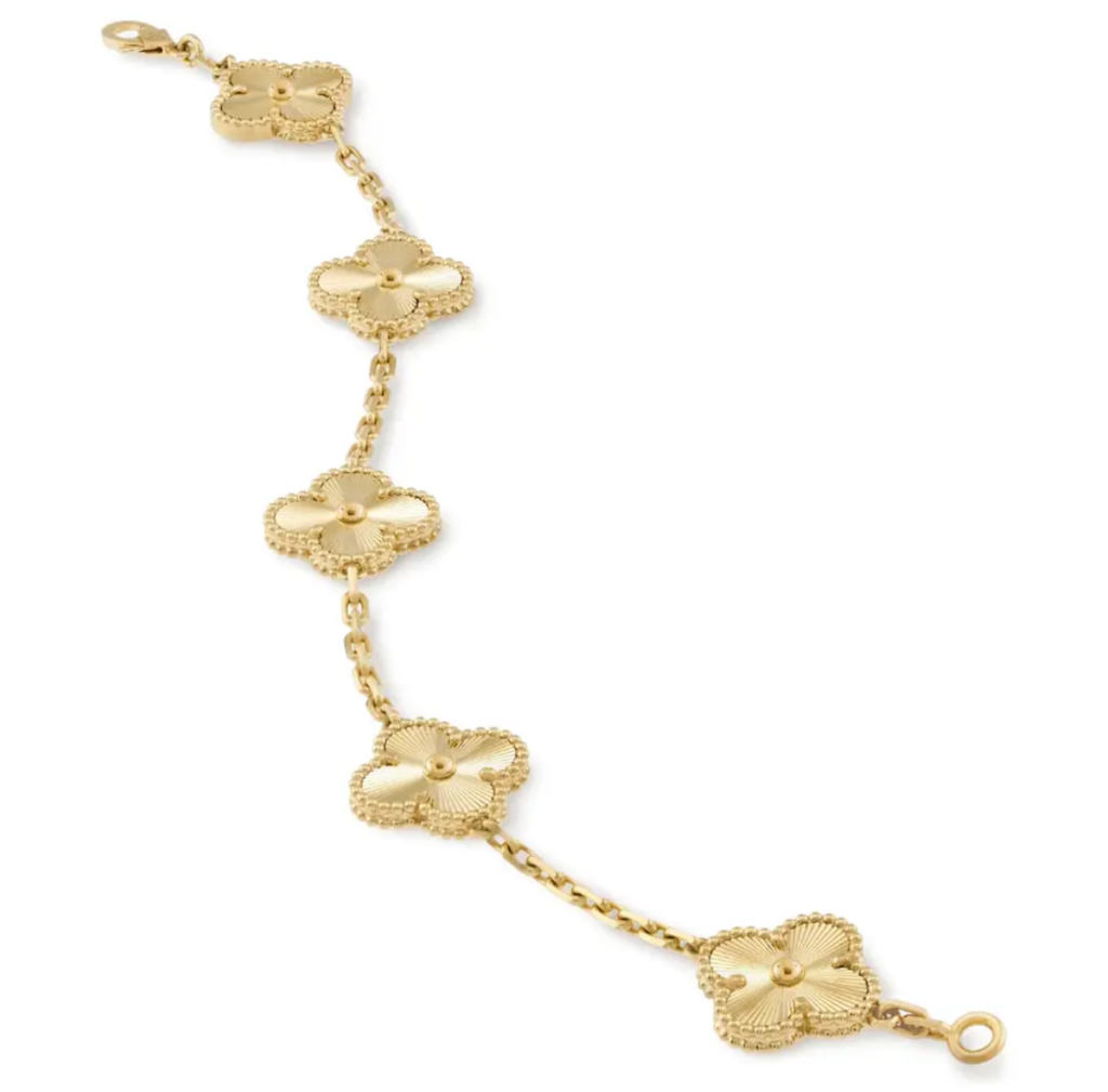 PULSERA TREBOL GOLD BAÑO DE ORO 18K